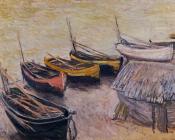 克劳德 莫奈 : Boats on the Beach